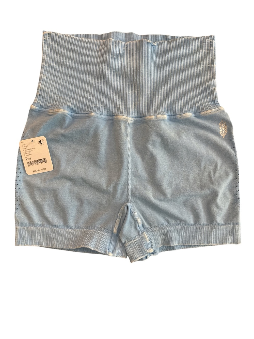 FP Movement Free People Light Blue High-Waist Athletic Shorts